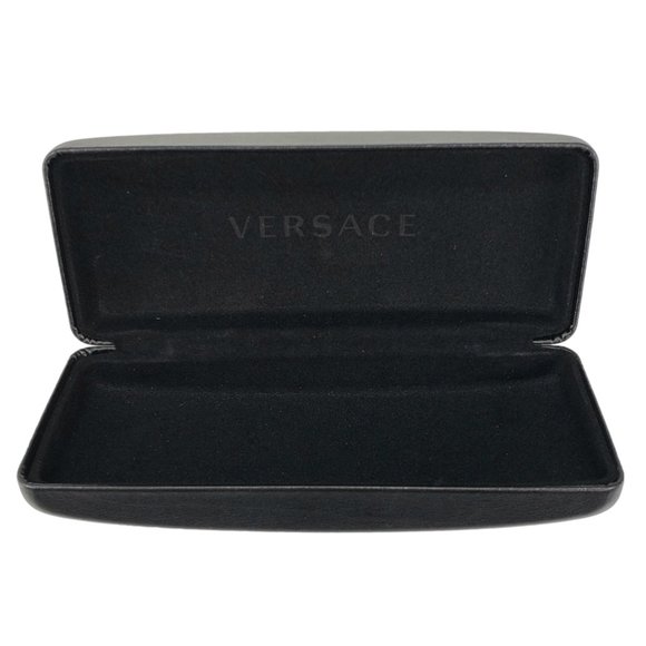 Versace Sunglasses Eyeglasses BLACK Hard Case Clamshell - Genuine Authentic - Picture 3 of 4